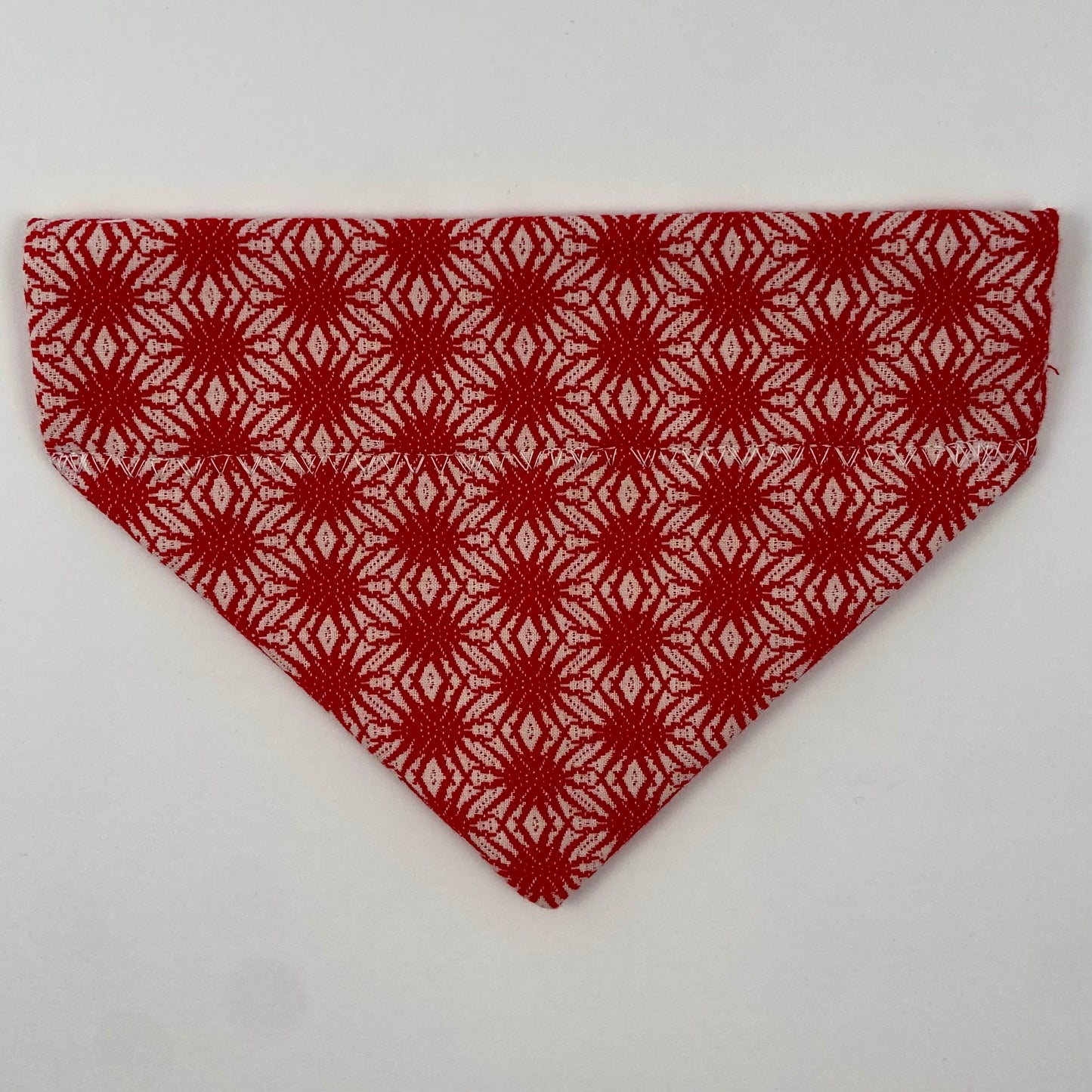 Red Bursts Slip-on Bandana - cotton