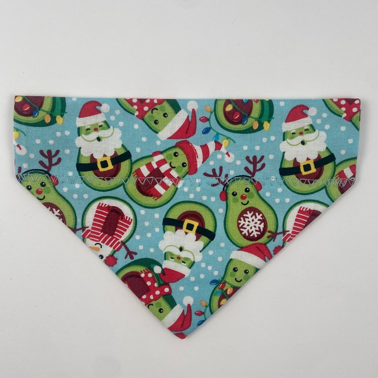 Christmas Avacados Slip-on Bandana - cotton